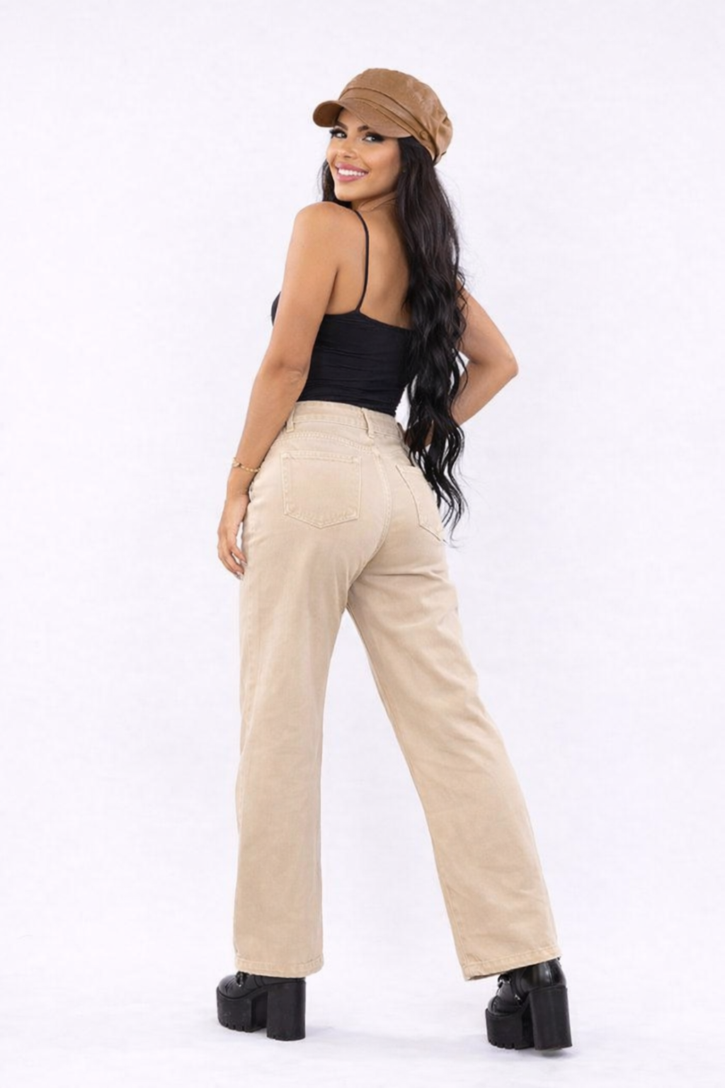 Pantalon Palazzo Beige