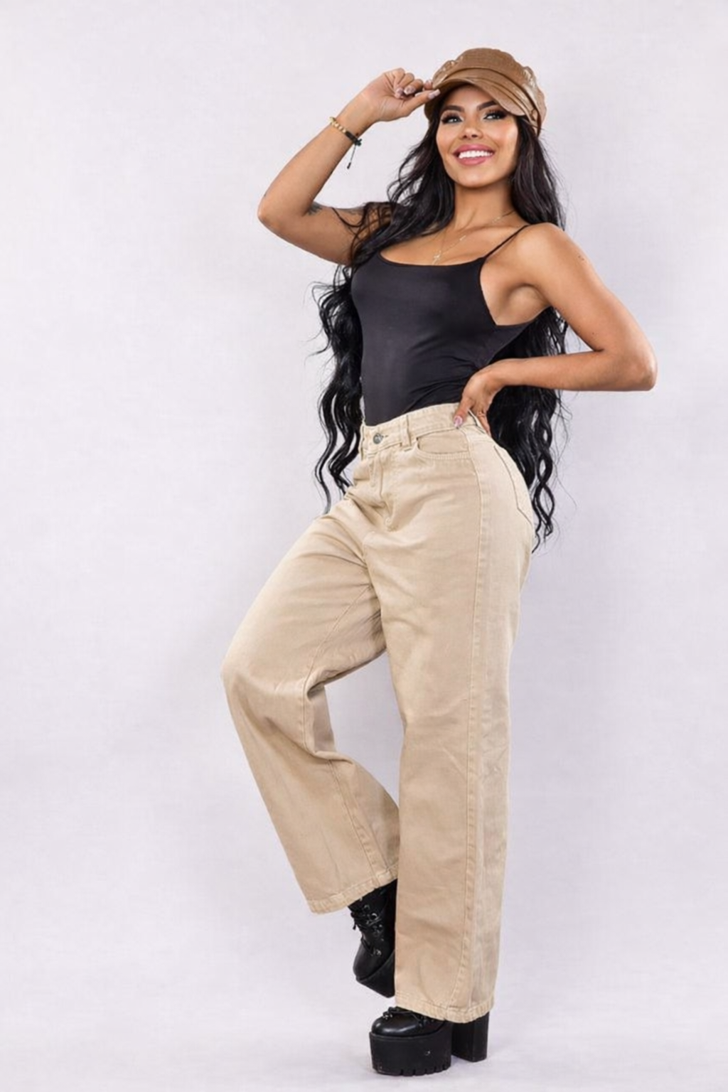 Pantalon Palazzo Beige